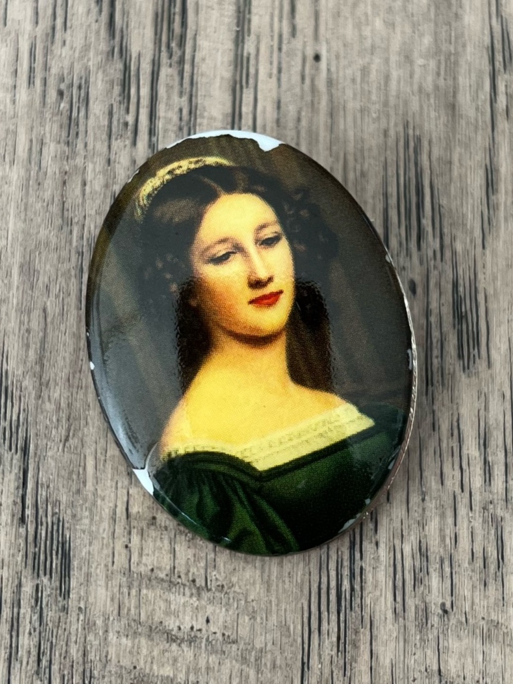 Victorian Portrait Oval Cameo Brooch